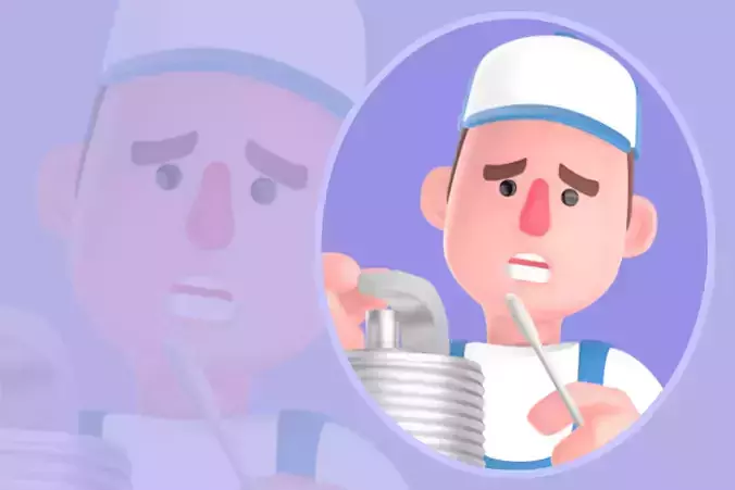 Stylized 3D Angry Mechanic - Cartoon Thumbs Down