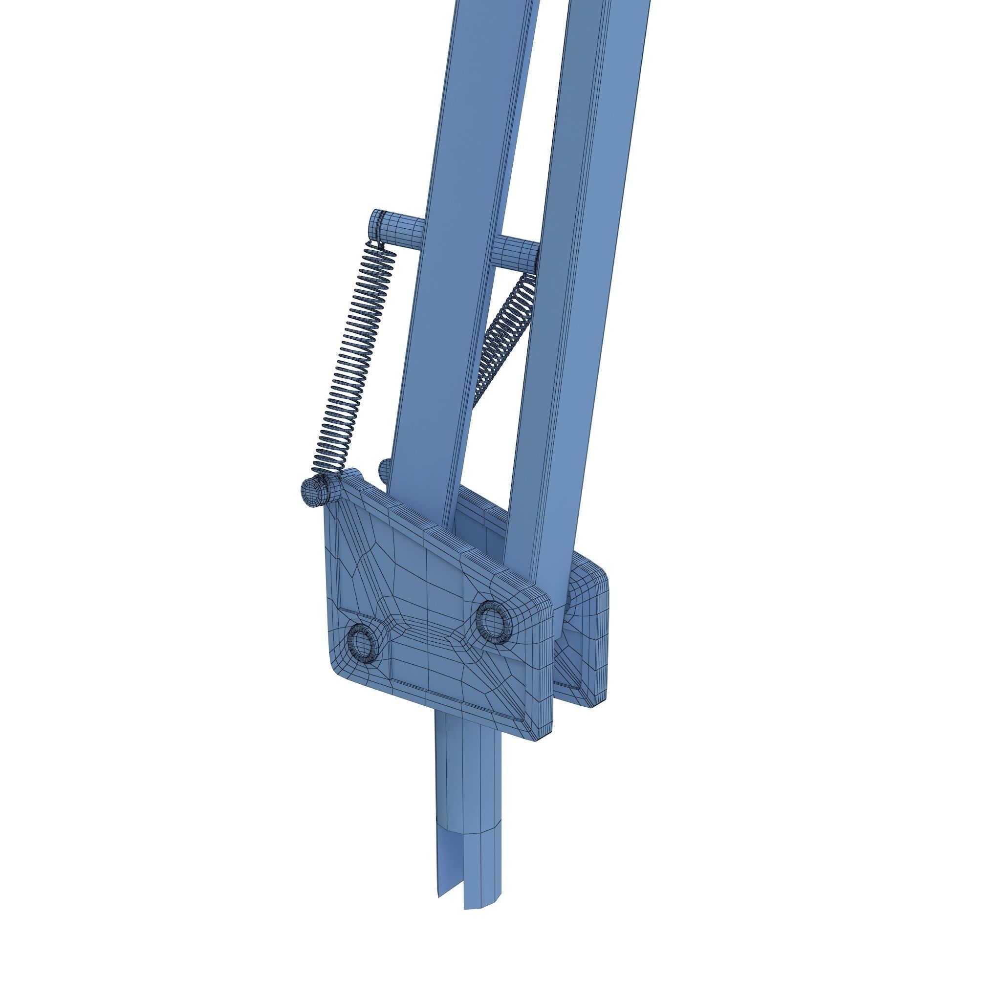 Retro Desk Lamp RIGED 3D model_15