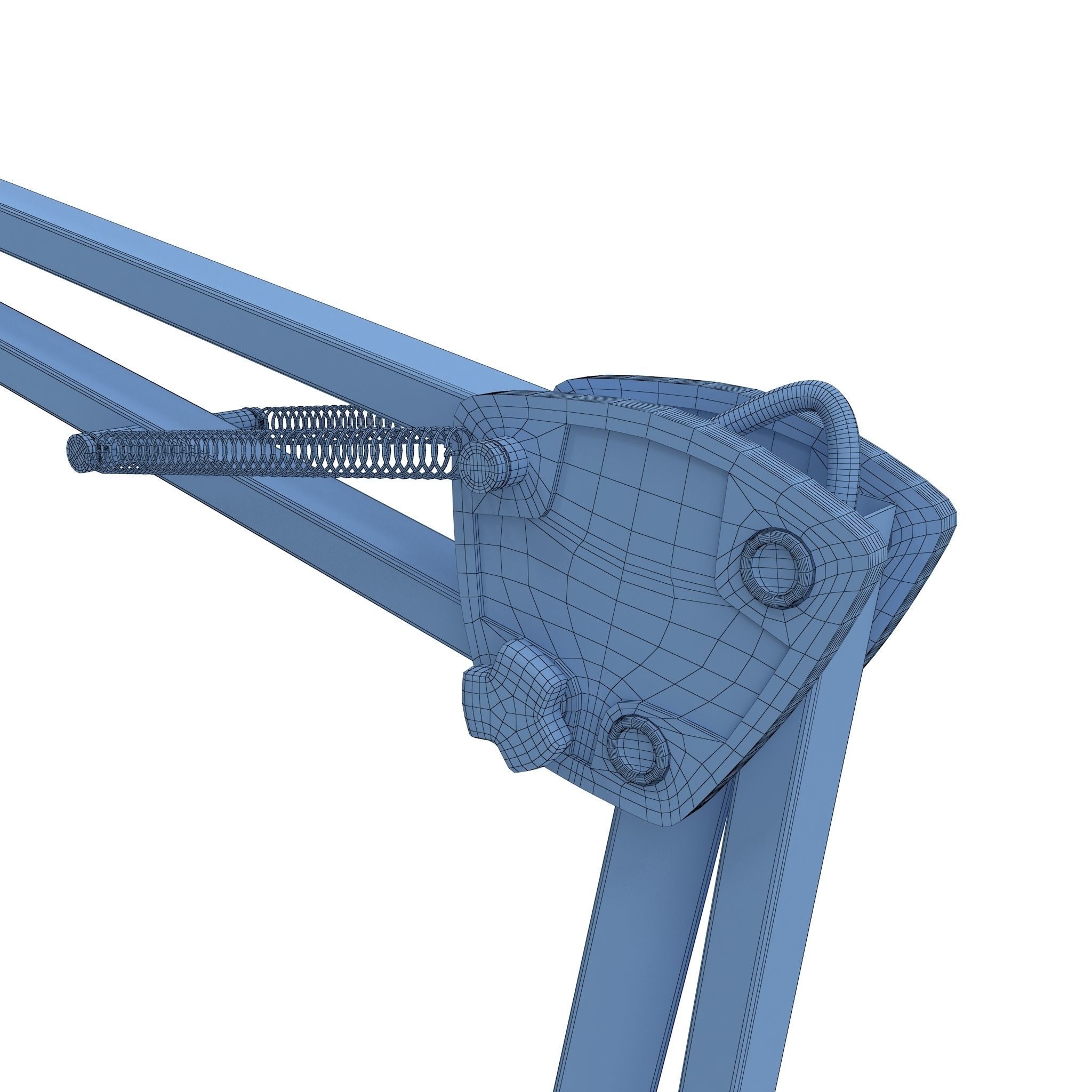 Retro Desk Lamp RIGED 3D model_14