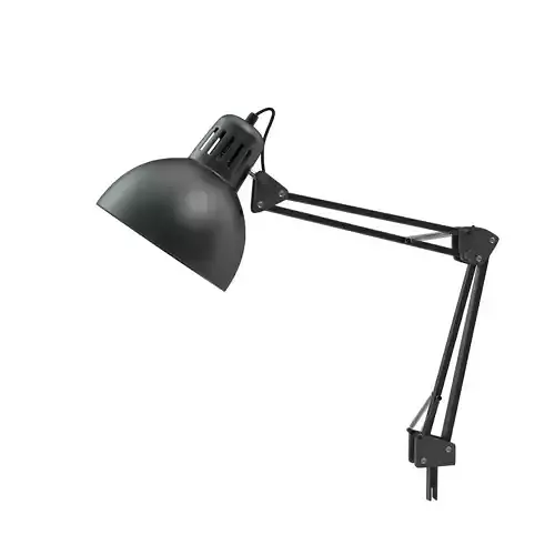 Retro Desk Lamp RIGED 3D model