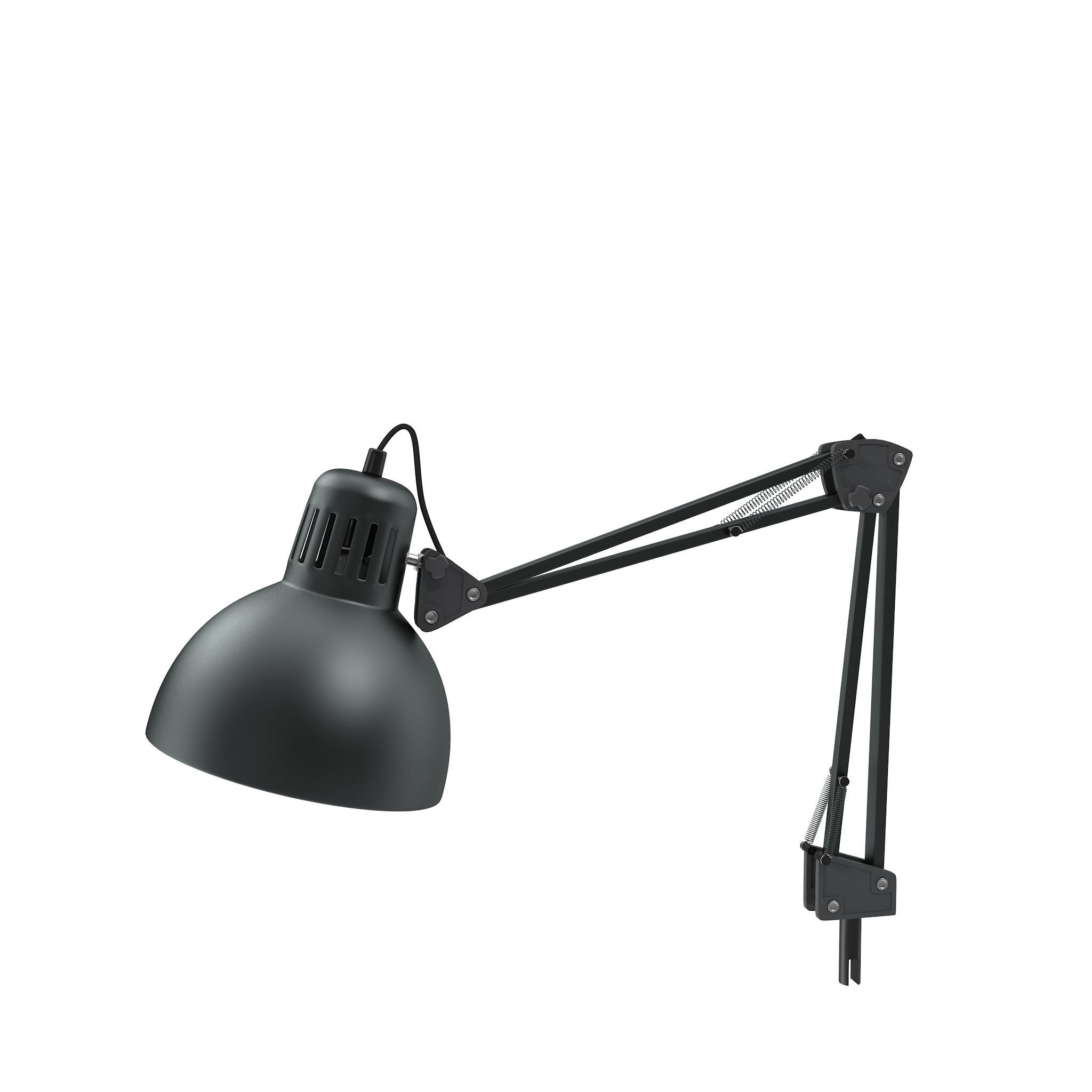 Retro Desk Lamp RIGED 3D model_5