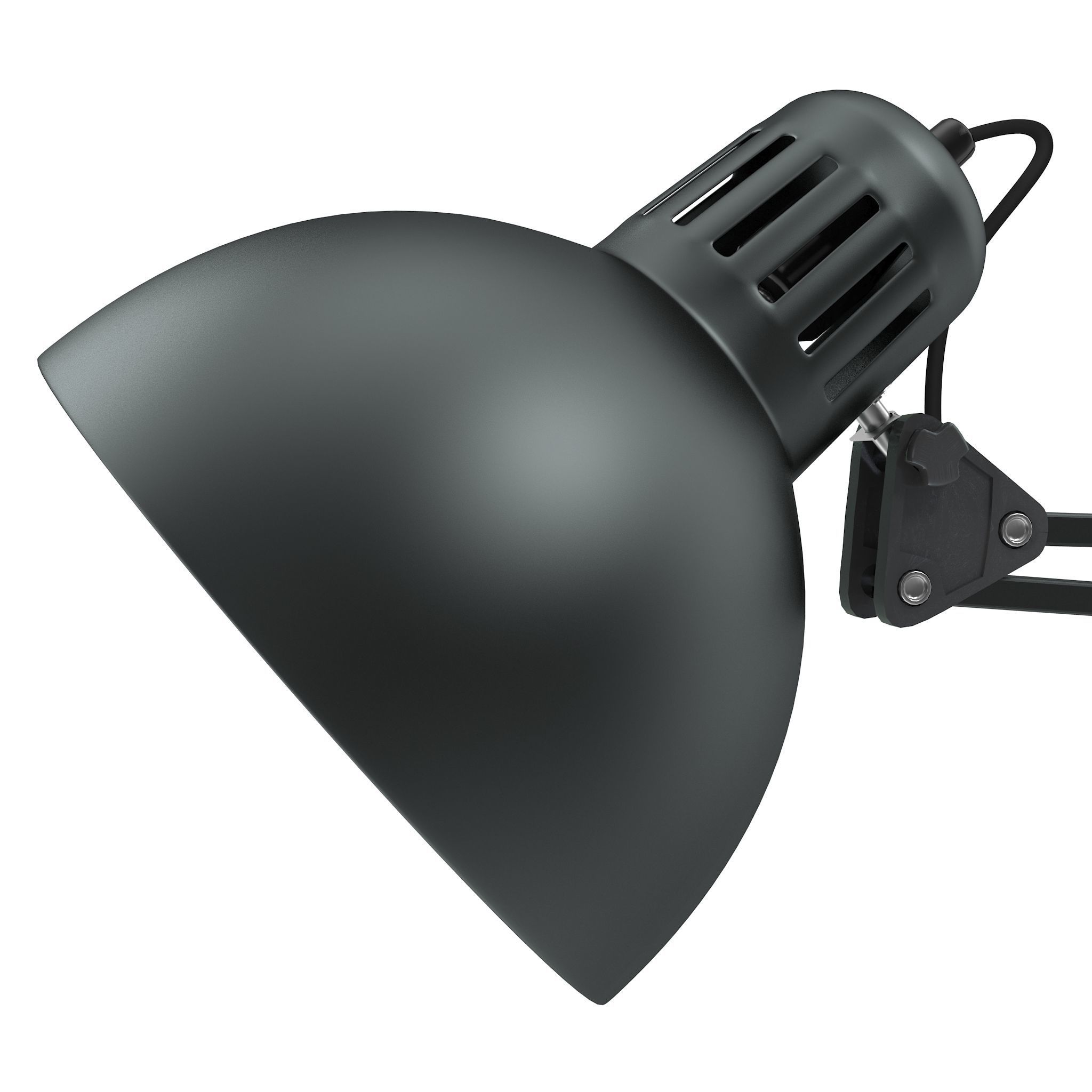 Retro Desk Lamp RIGED 3D model_11