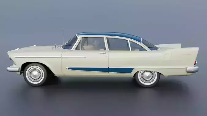 Plymouth Plaza 1958 3D print model 4