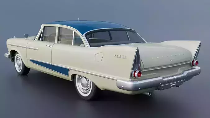 Plymouth Plaza 1958 3D print model 5