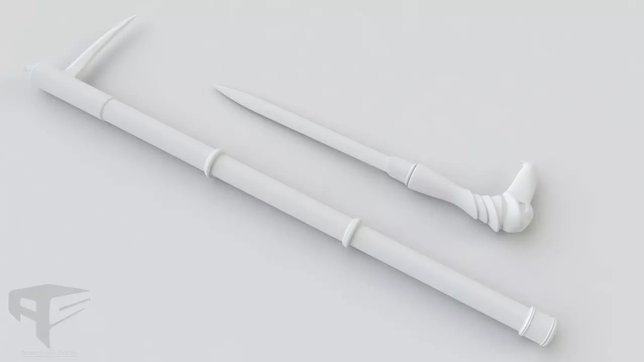 Assassins Creed Syndicate Cane Sword and Knife Free 3D model_0