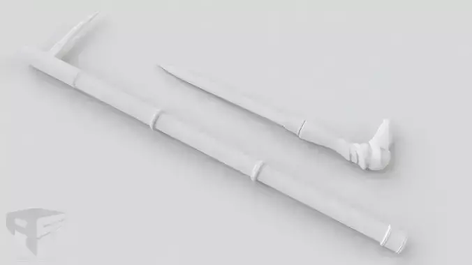 Assassins Creed Syndicate Cane Sword and Knife Free 3D model