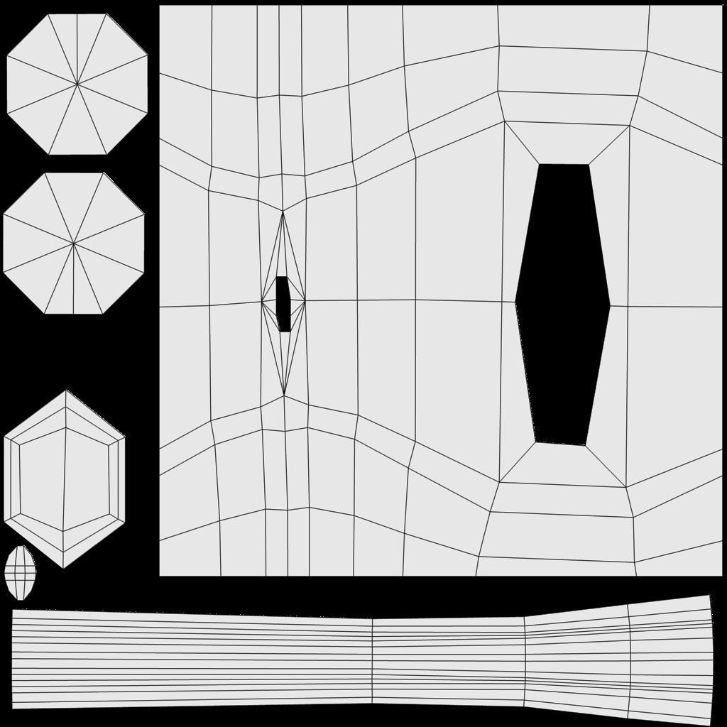 Rusted Sledgehammer Low-poly 3D model_5