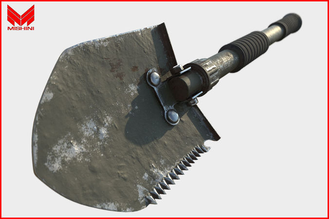 Military Shovel Free low-poly 3D model