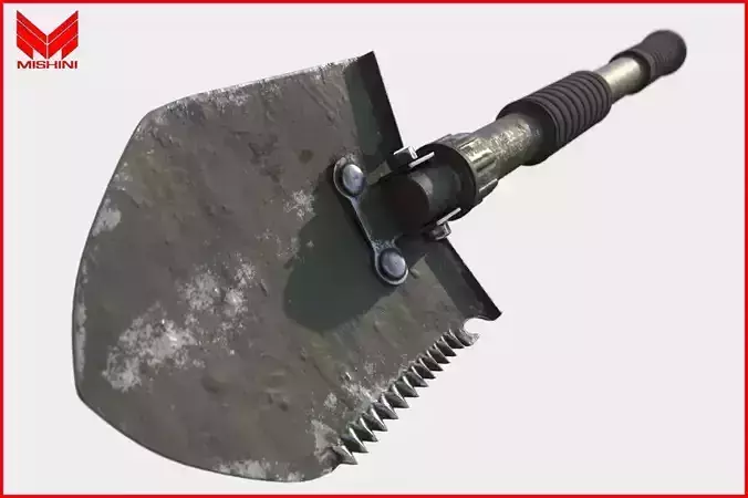 Military Shovel Free low-poly 3D model