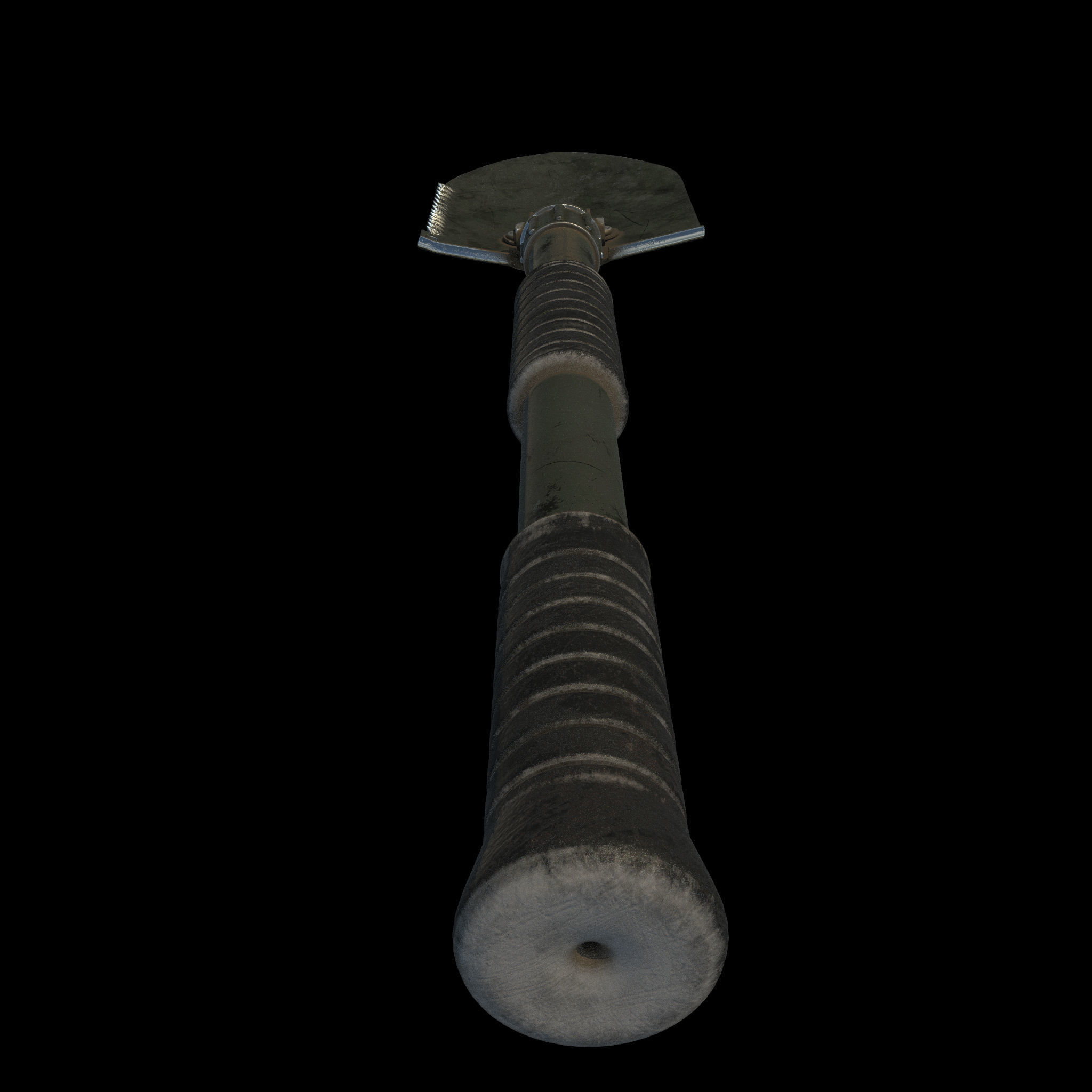 Military Shovel Free low-poly 3D model_8