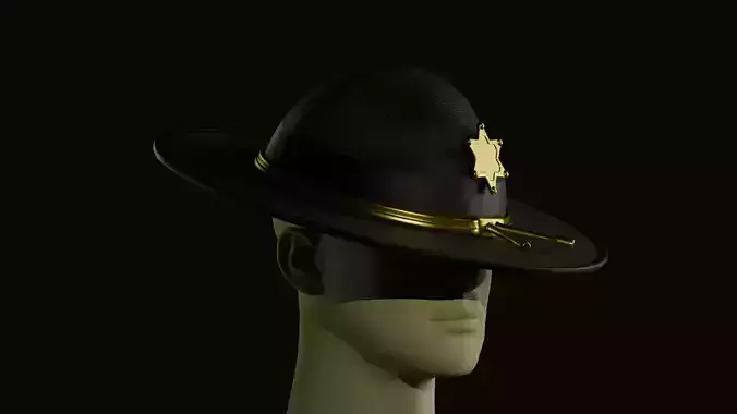 Sheriff Hat Model Cassius Thundercock
