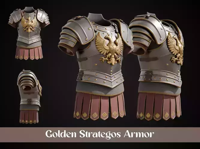 Stylized Byzantine  Armor - Imperial Eagle