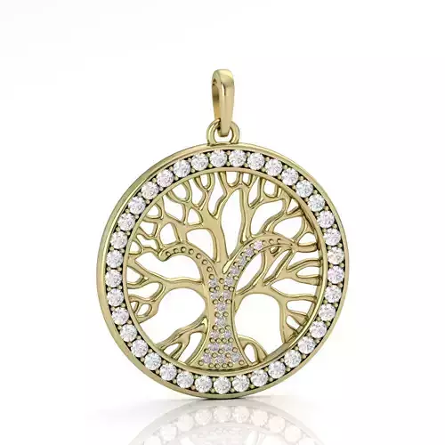 Tree of Life Pendant  Luxury 3D Printable Jewelry Model  3D print model