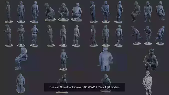 Russian Soviet tank Crew STC WW2 1 Pack 1