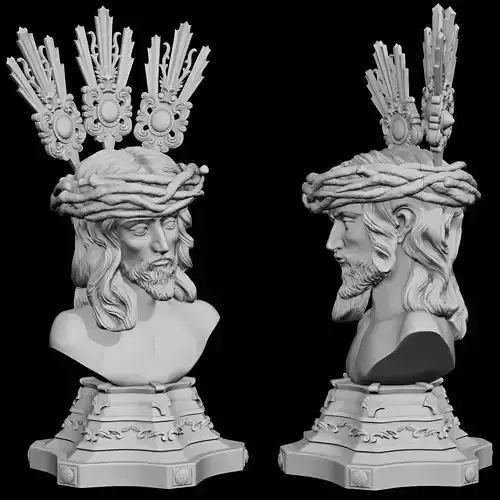 Jesus Bust 3D print model CRISTO DE LA PIEDAD Christ bust