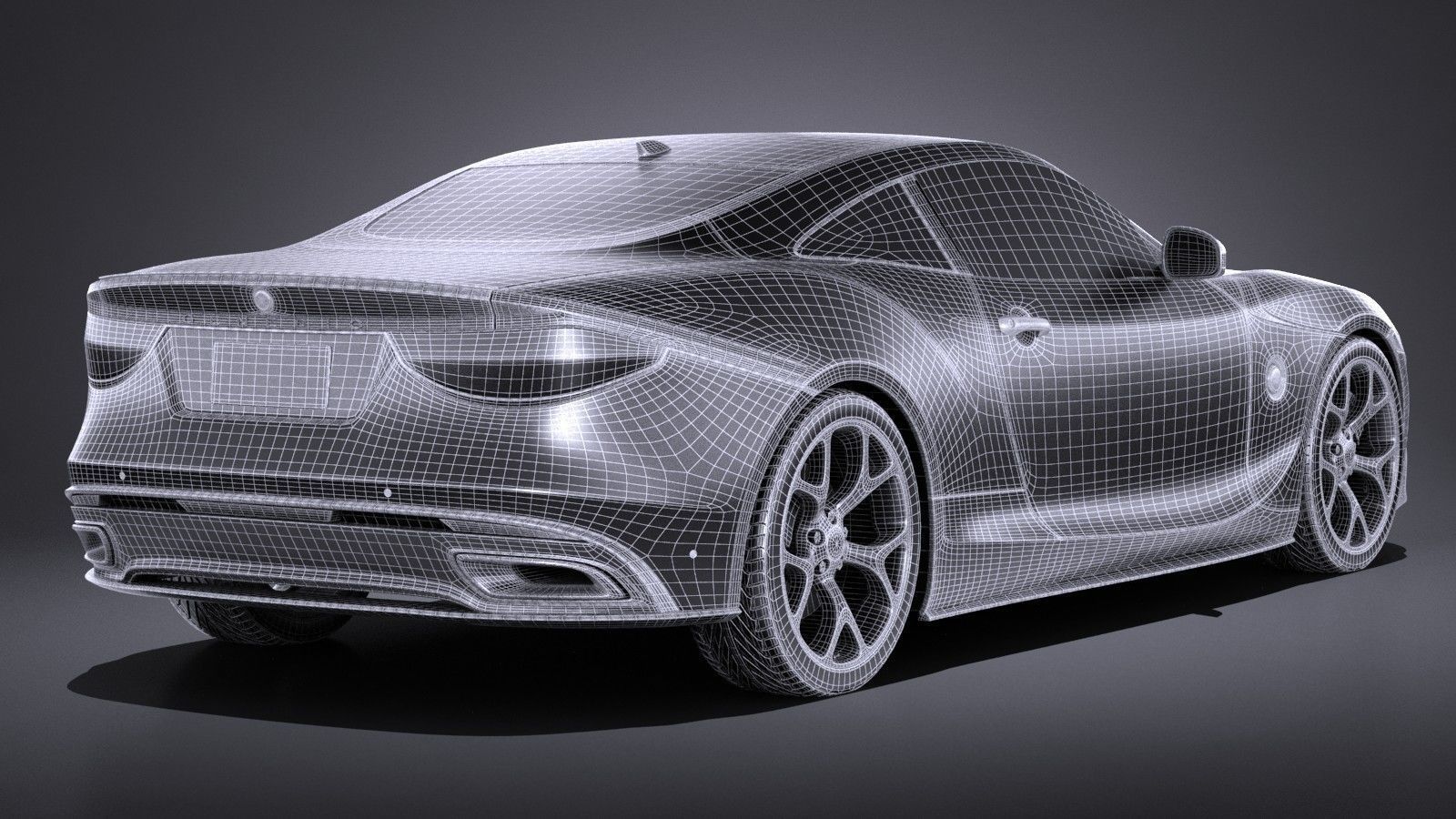 Generic Coupe V2 2016 3D model_16