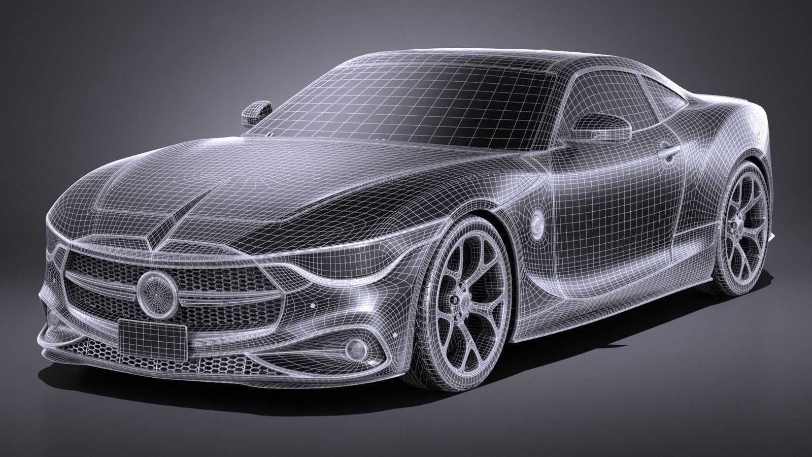 Generic Coupe V2 2016 3D model_15