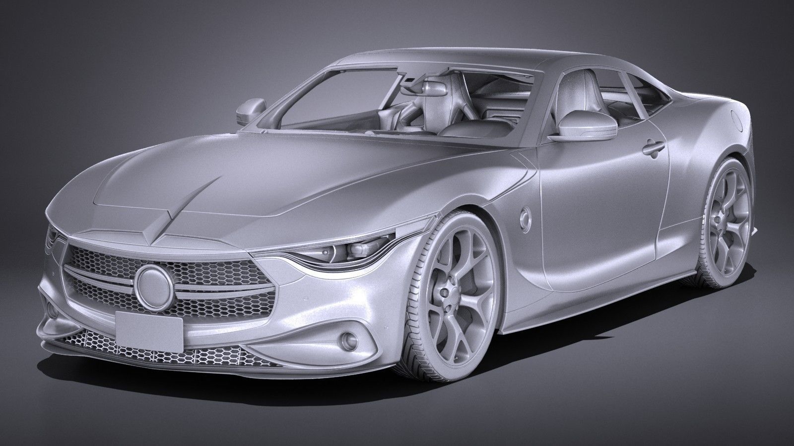 Generic Coupe V2 2016 3D model_11