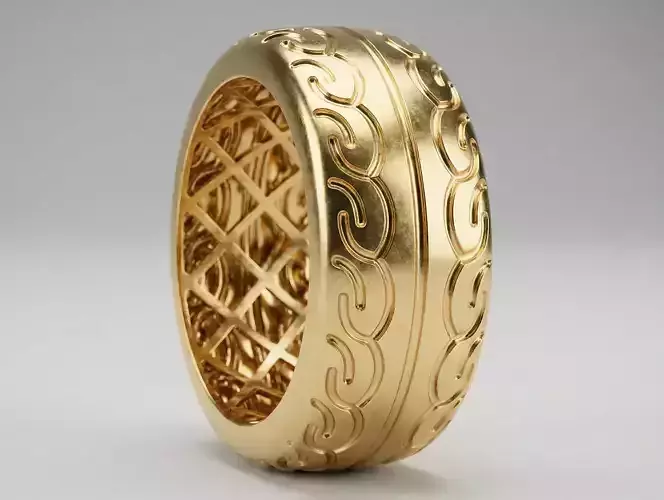 Beautiful Luxury Ring  Size 4  Ready for 3D Printing and Casting