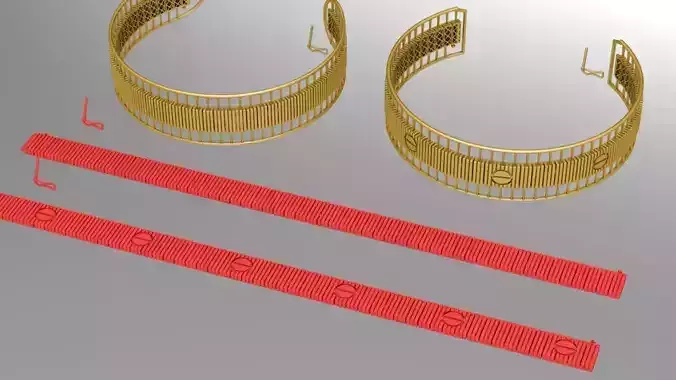 Modified moveable love bracelet ready for print  cast