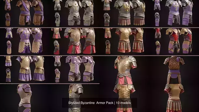Stylized Byzantine  Armor Pack