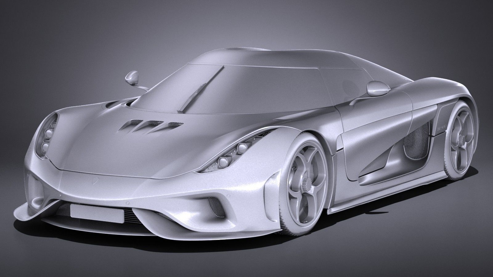 Koenigsegg Regera 2017 3D model_8