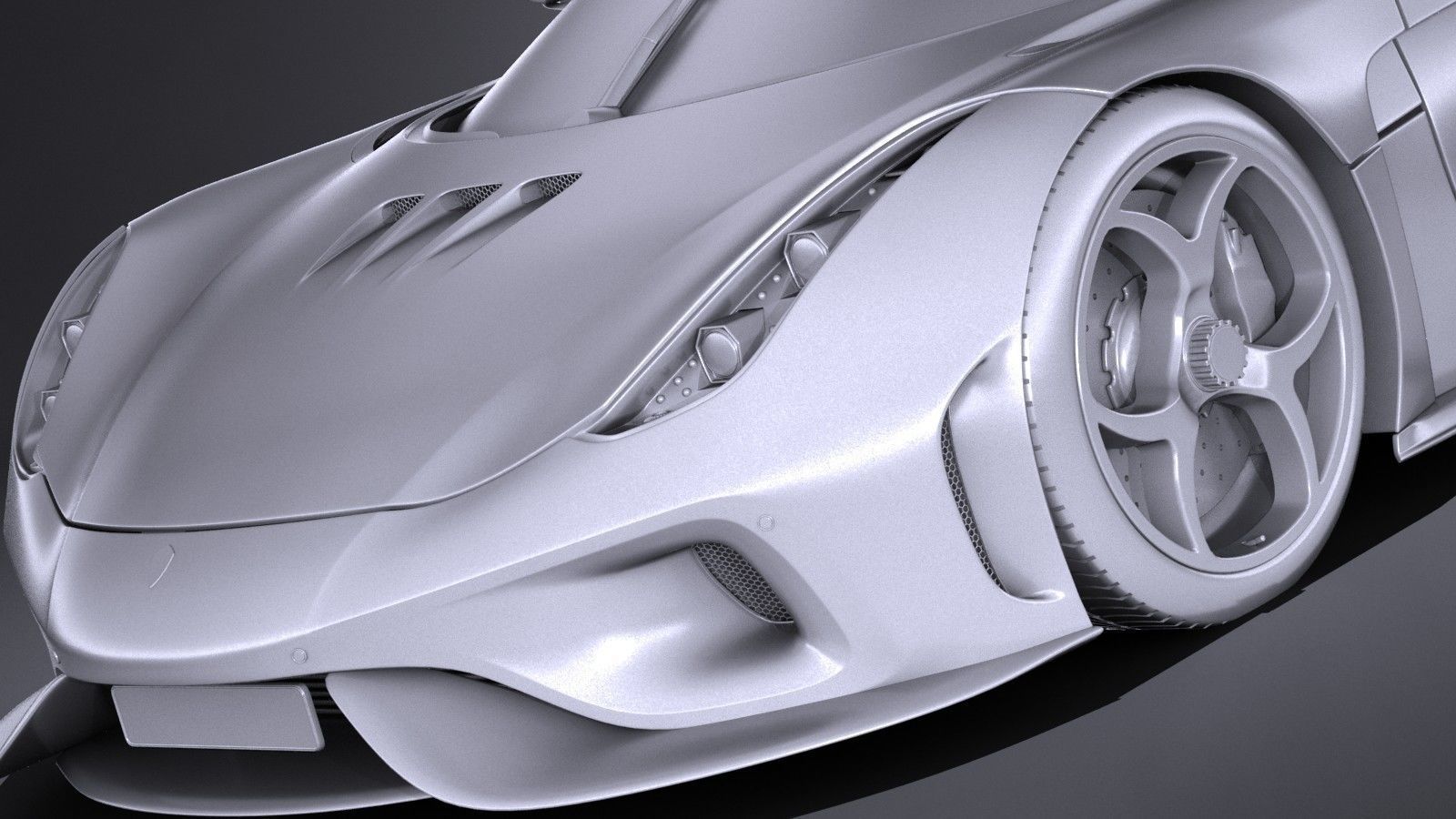 Koenigsegg Regera 2017 3D model_9