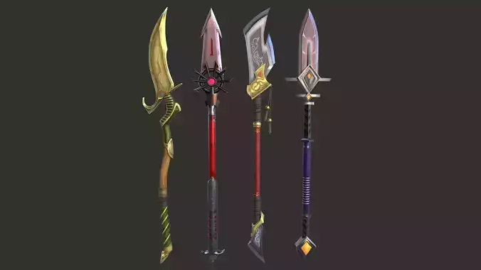 Long Handled Game Weapons