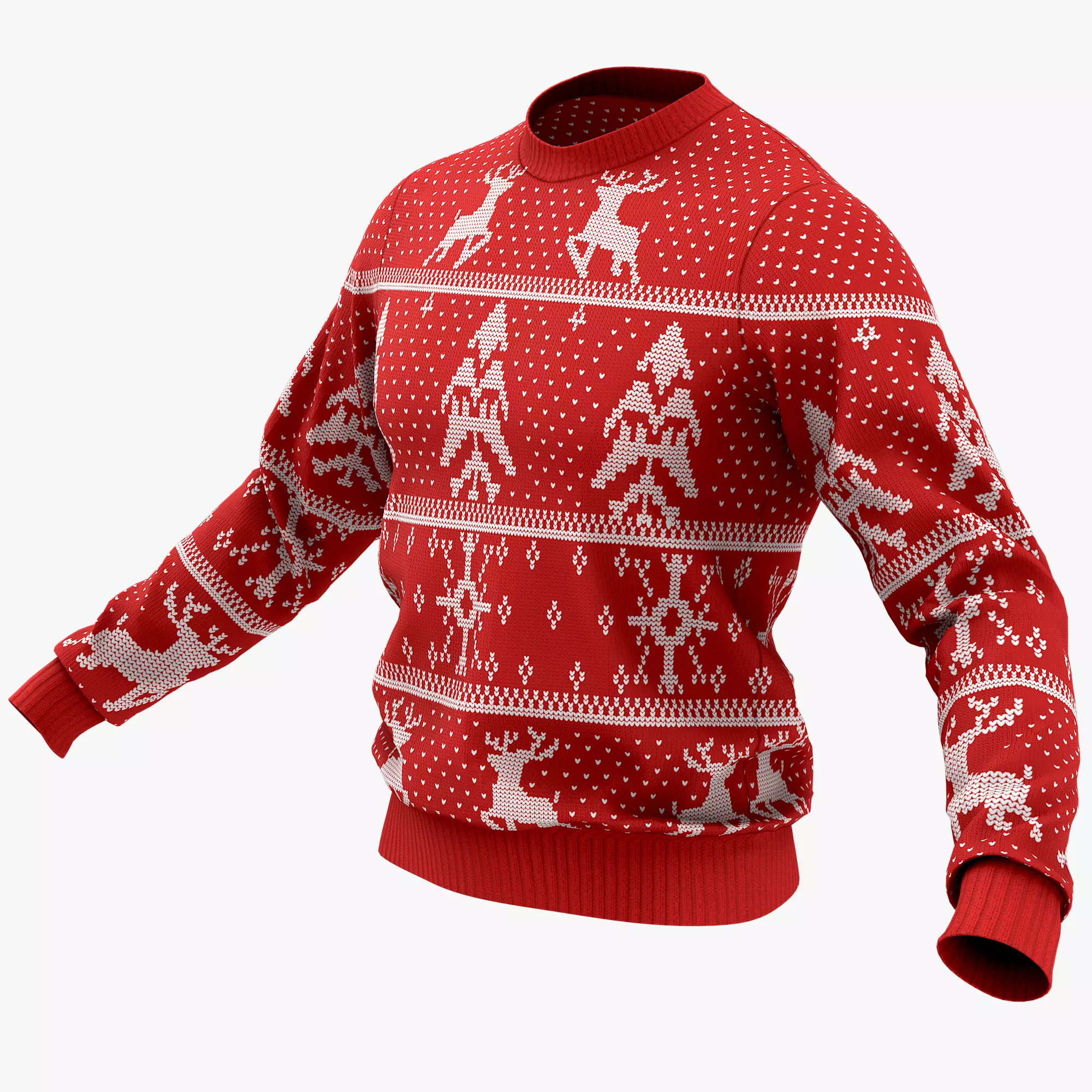 Christmas Jumper Low-poly 3D model
