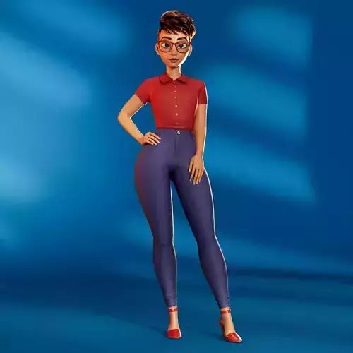 stylized character Tiana