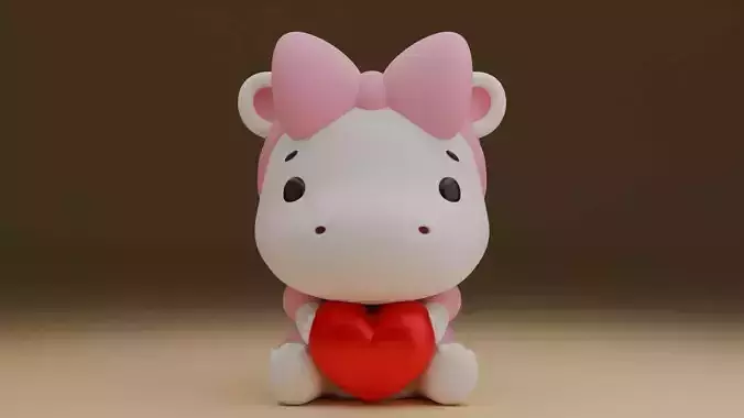 Valentine hippo 01