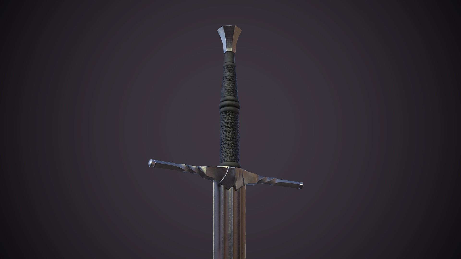 Witcher 3 Sword Low-poly 3D model_1