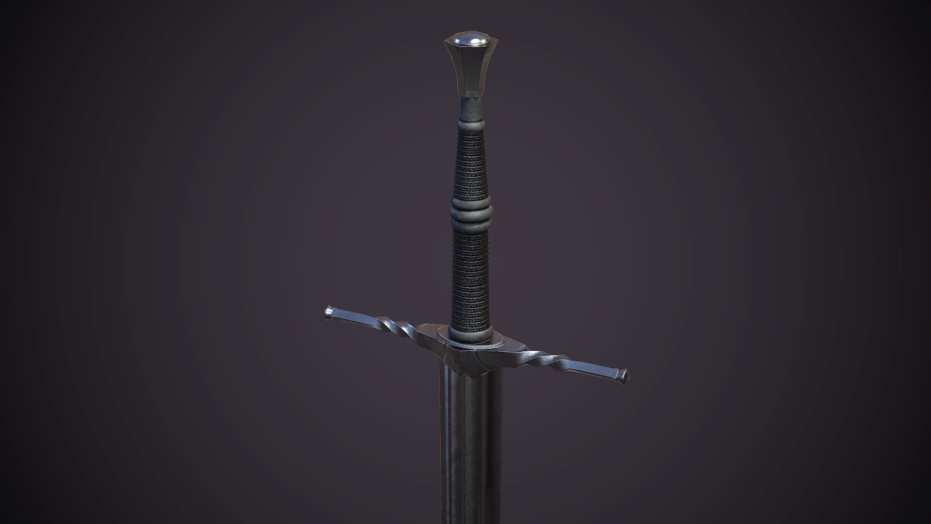 Witcher 3 Sword Low-poly 3D model_2