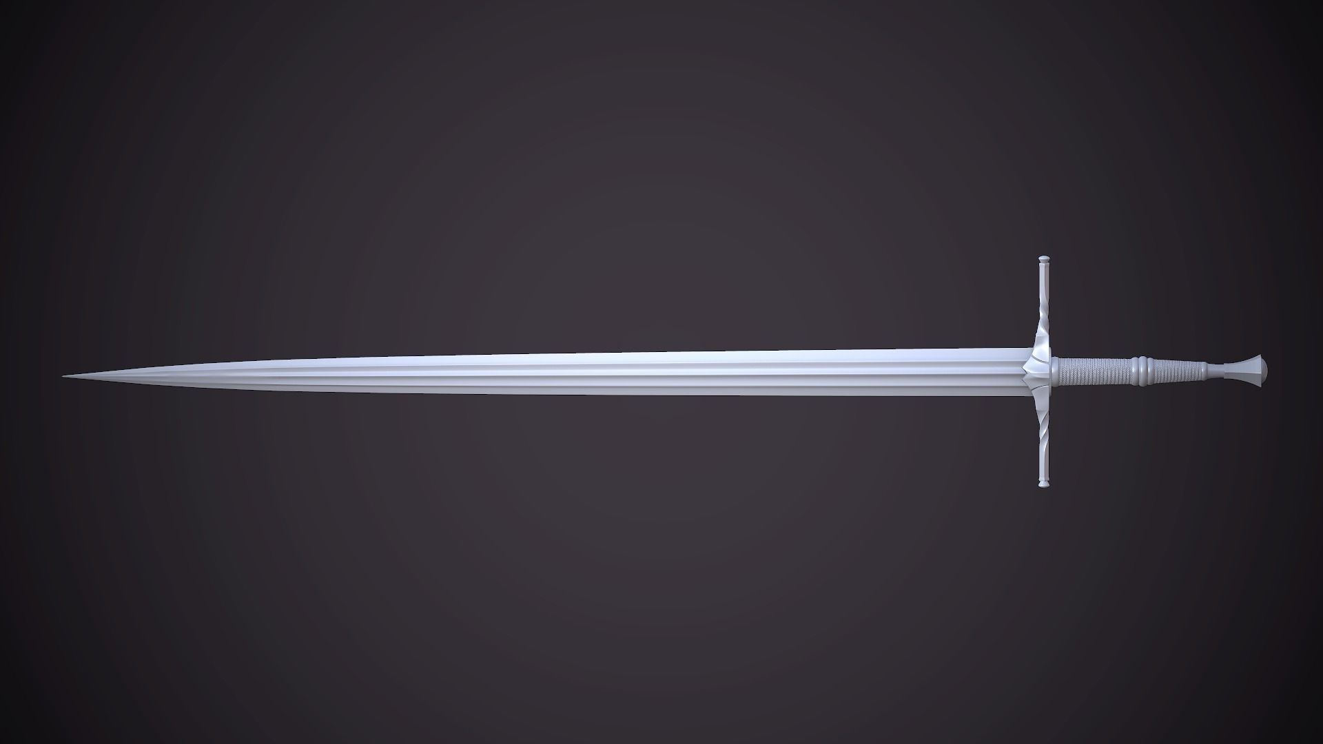 Witcher 3 Sword Low-poly 3D model_4