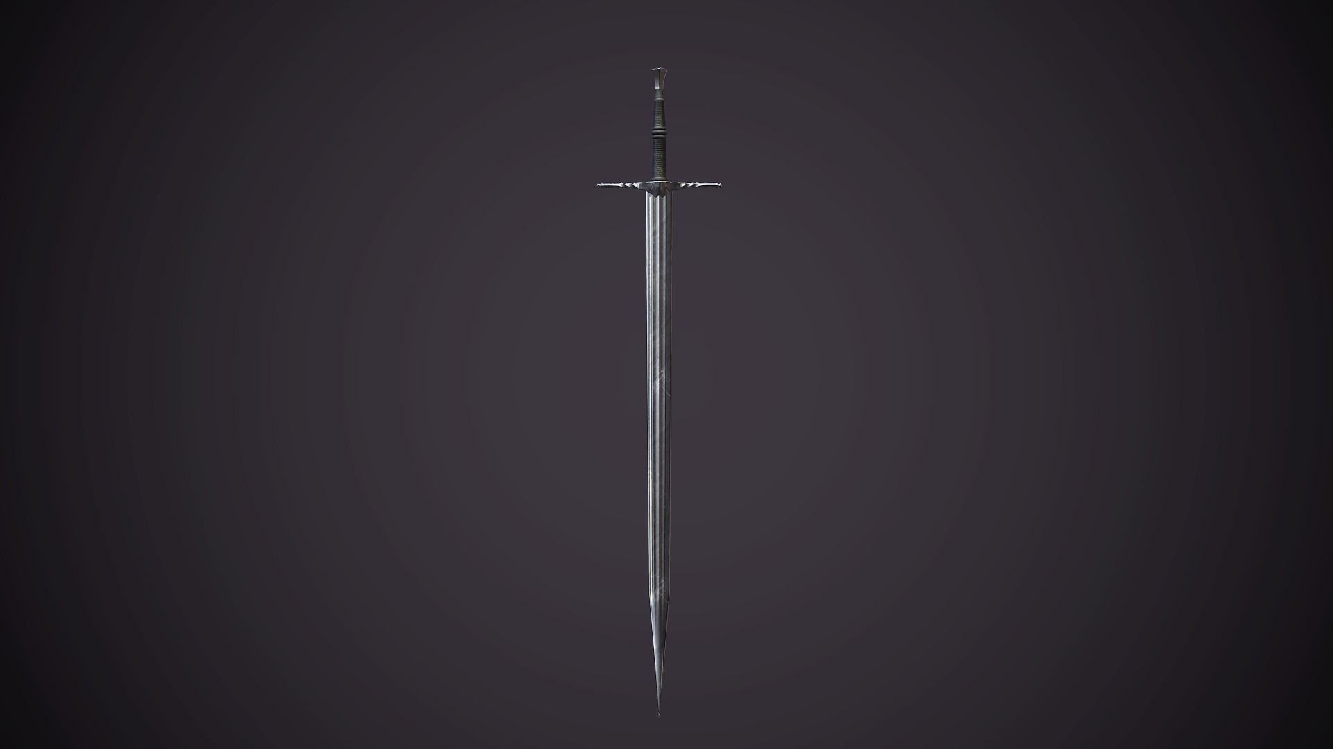 Witcher 3 Sword Low-poly 3D model_3