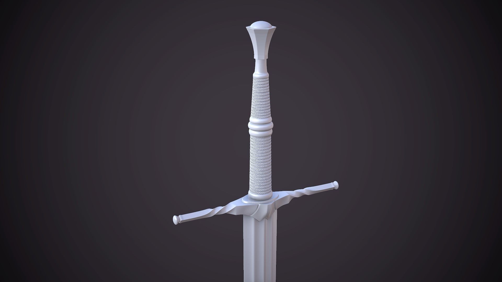 Witcher 3 Sword Low-poly 3D model_5