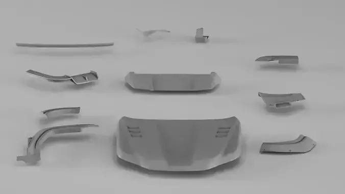 001669 Toyota Body Kit Full High-Resolution 3D Scan