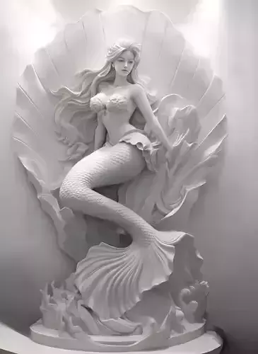 Mermaid statue