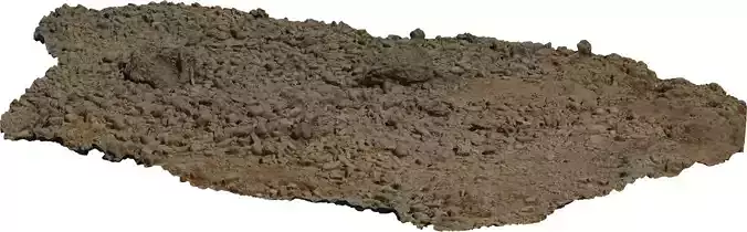 Photorealistic Rocky Ground Patch 