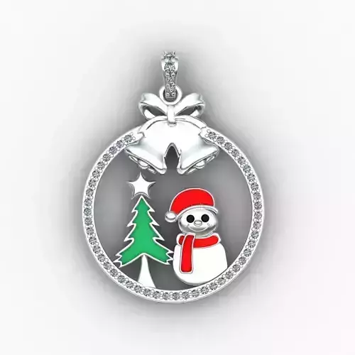 Christmas-Snowman Pendant
