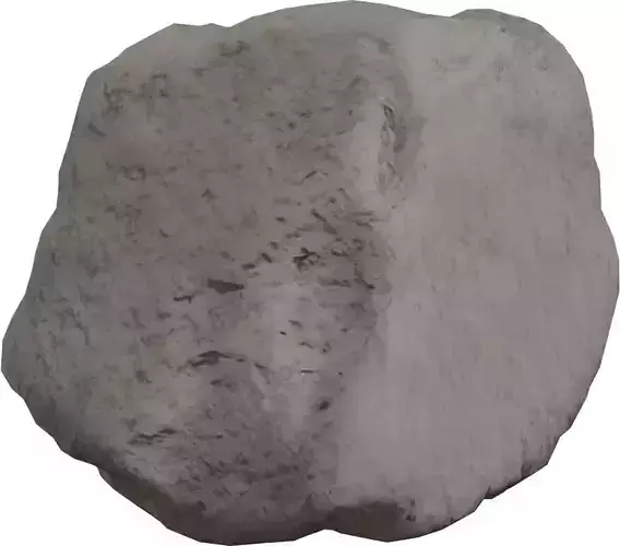 Photorealistic Single Rock 