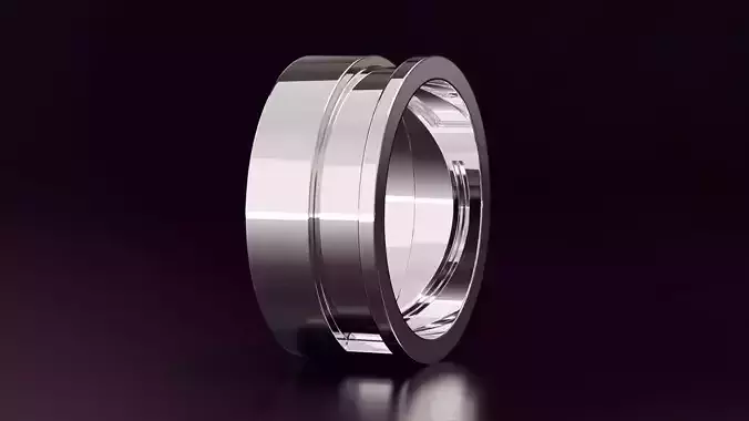 Mens wedding band N09 10mm EU60