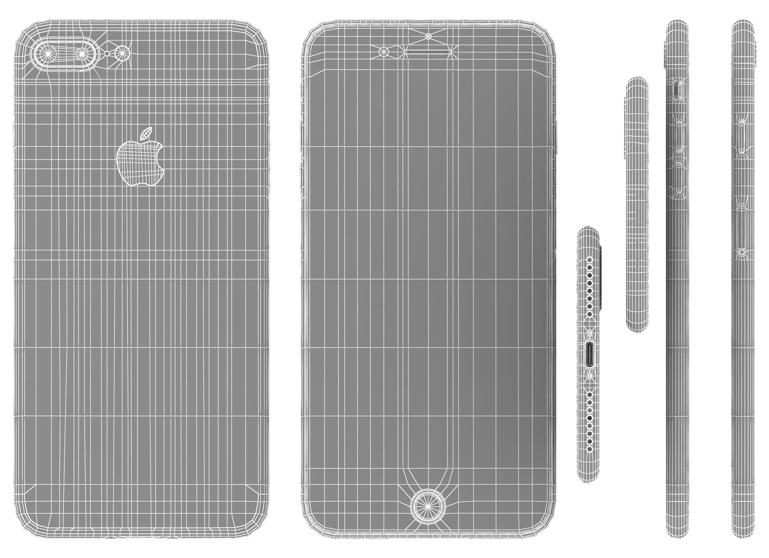 Apple iPhone 7 Plus Rose Gold 3D model_15