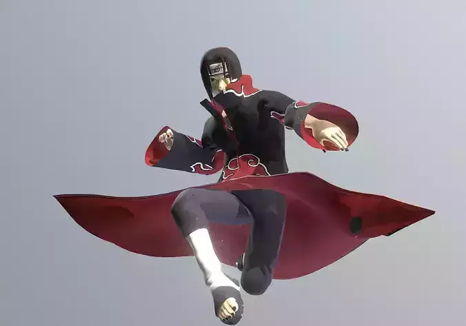 ITACHI UTCHIHA AERIAL SLAM Pbr Fbx Animated