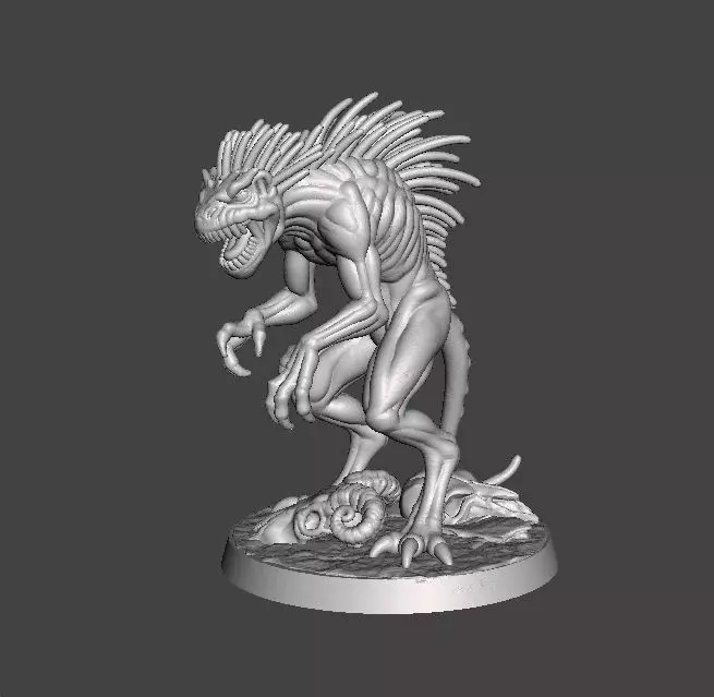 SAVAGE CHUPACABRA MINIATURE MODEL HORROR OR FANTASY GAME RPG DND 3D print model