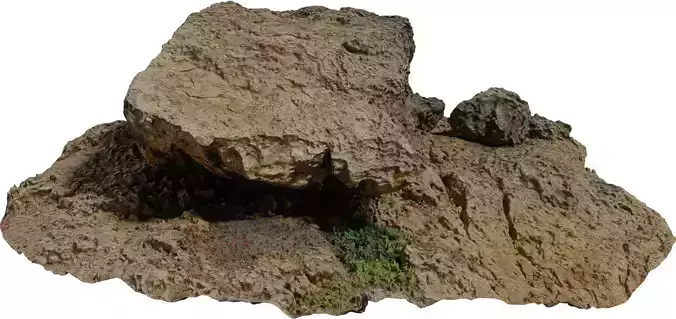 Photorealistic Coastal Rock Shelf 