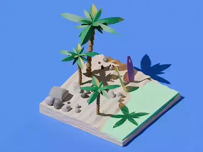 Summer low poly