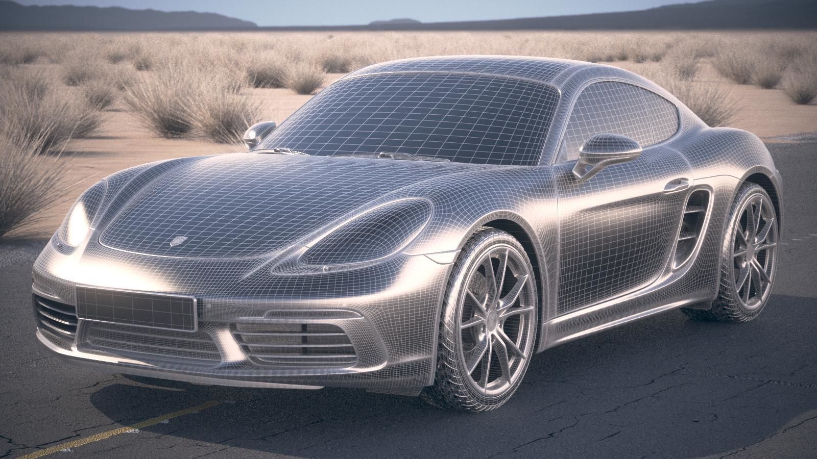Porsche 718 Cayman 2017 DesertStudio 3D model_16