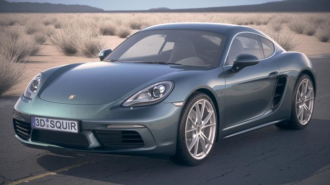 Porsche 718 Cayman 2017 DesertStudio 3D model