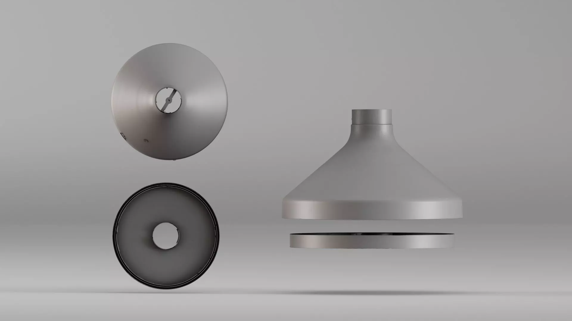 001670 Fireplace Cone and Components High-Resolution 3D Scan 3D print model